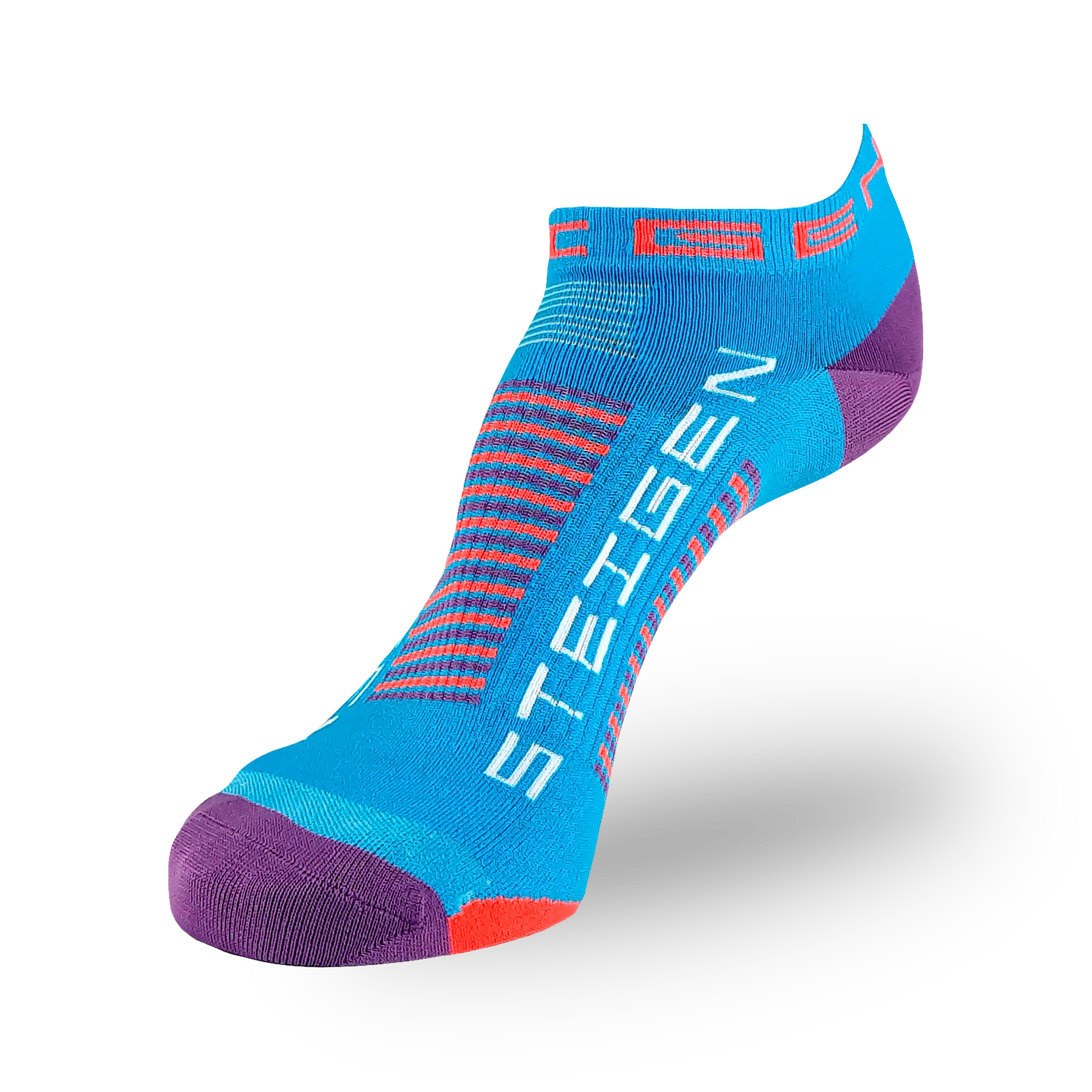 Galaxy Blue Running Socks Zero Length