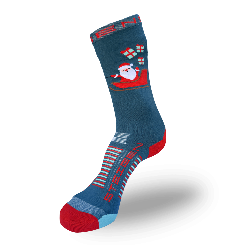Santa’s Sleigh Running Socks ¾ Length